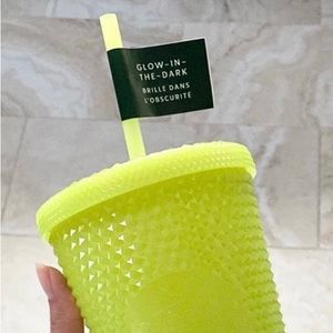 Lemongrass Glow In The Dark Starbucks Grande Studded Tumbler Fall 2022